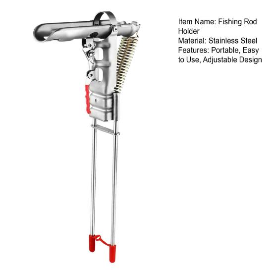 Automatic Fishing Rod Spring Loaded Fishing Holder Universal Adjustable Sensitivity Pole Stand Support Bracket