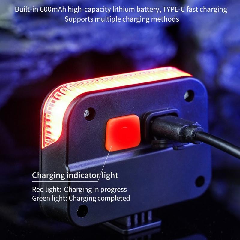 Solar Charging High Brightness Safety Warning Taillight LED Bicycles Tail Lamp Watertight Tail Light Bikes Rear Light