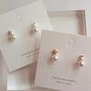 Women's Daily Accessory Pearl Earrings Star & Moon