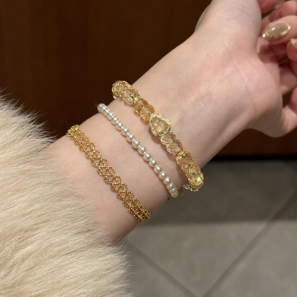 Elegant Metal Lace Bracelet Exquisite Metal Jewelry Creative Fashion Bracelet Fashion Jewelry