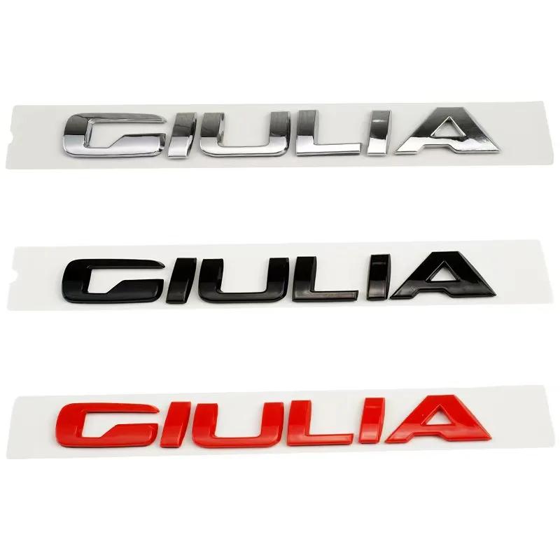 ABS Car Body Sticker Letters Badge Styling for Alfa Romeo STELVIO VELOCE GIULIA Q2 Q4 Ti Logo 2025 Auto Side Emblem Accessories