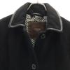 Coach Melton Edelstahl Kragenmantel XS schwarz Damen Gebraucht
