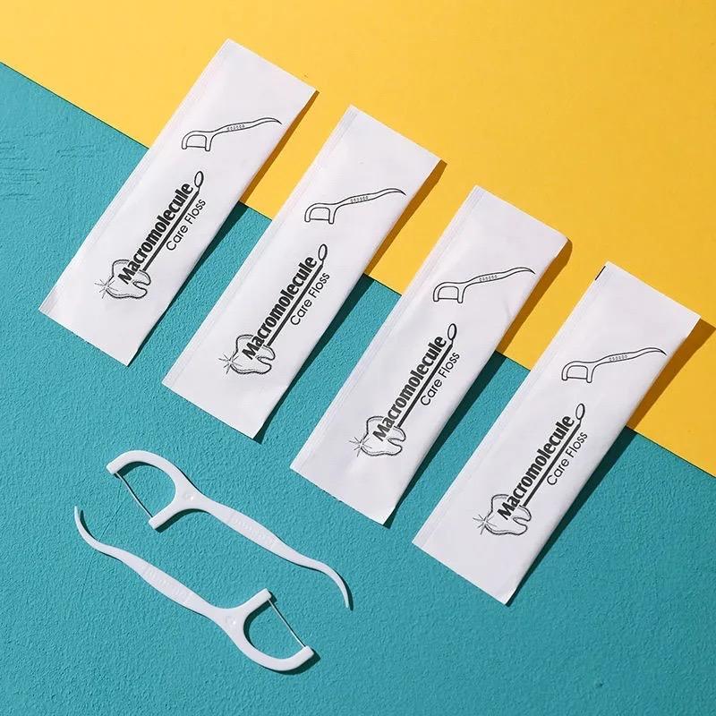 YS00072- Disposable Dental Floss Independent Packaging Portable Dental Floss Rods 300 Pack