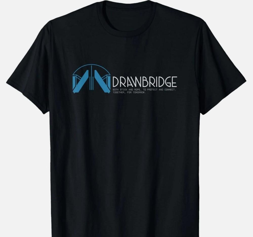 Drawbridge Logo Death Stranding 2 Futuristic Game Design T-Shirt Unisex T-Shirt XXXXL