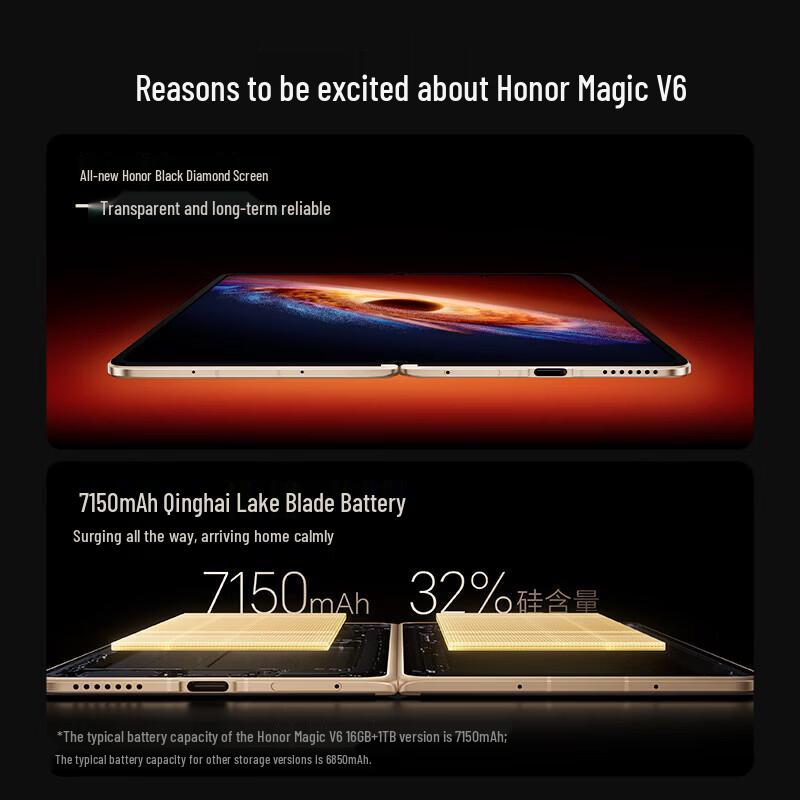 Honor Magic V6 Foldable Smartphone (CN version)