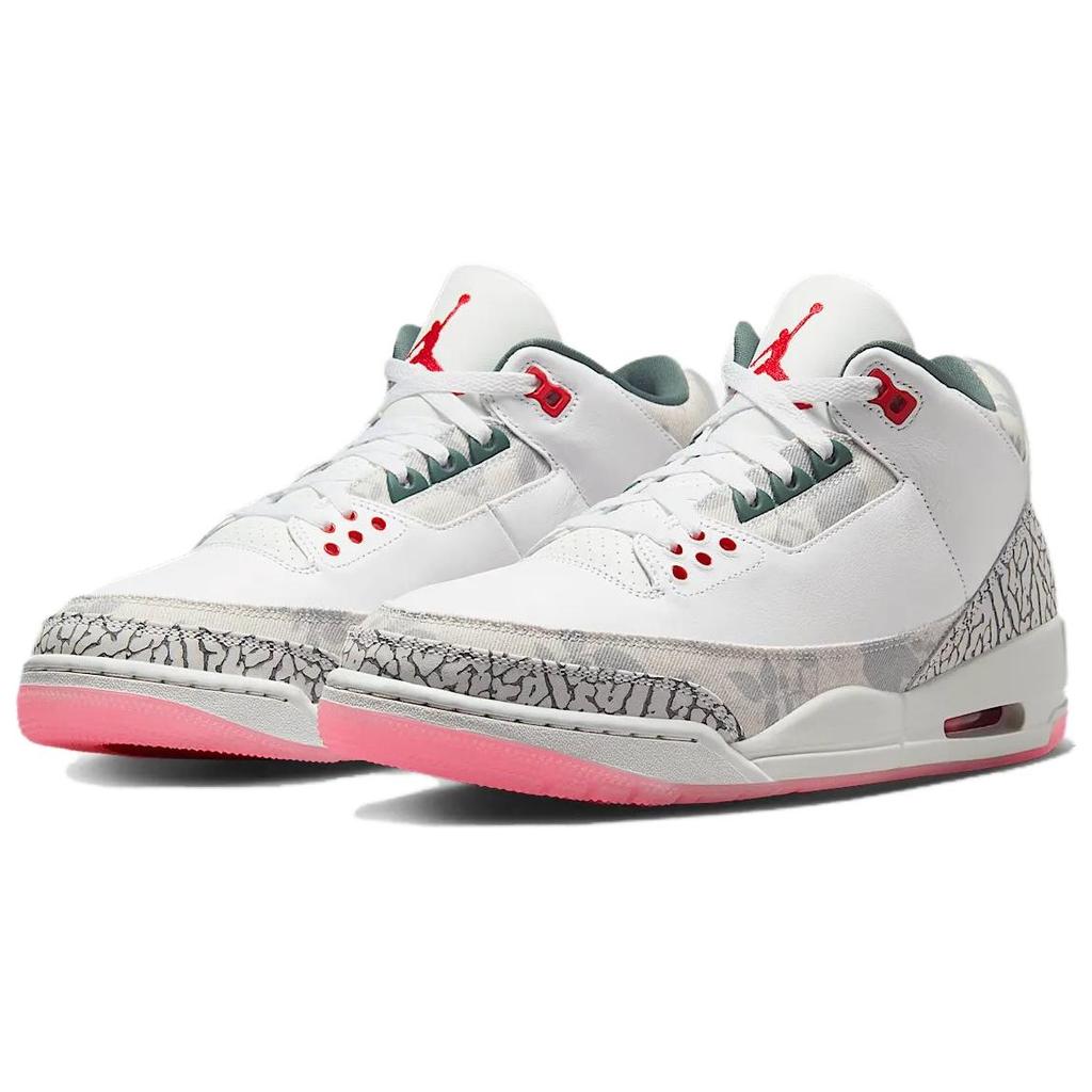 Air Jordan 3 Retro Wings Unisex Sneakers White Fire-Red Off-White HM6993-100