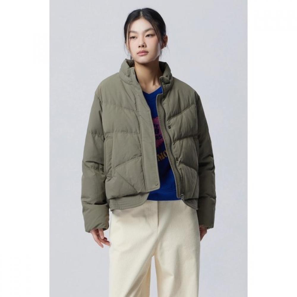 Benetton White Ribbon Knit Down Jumper Bapdf2611