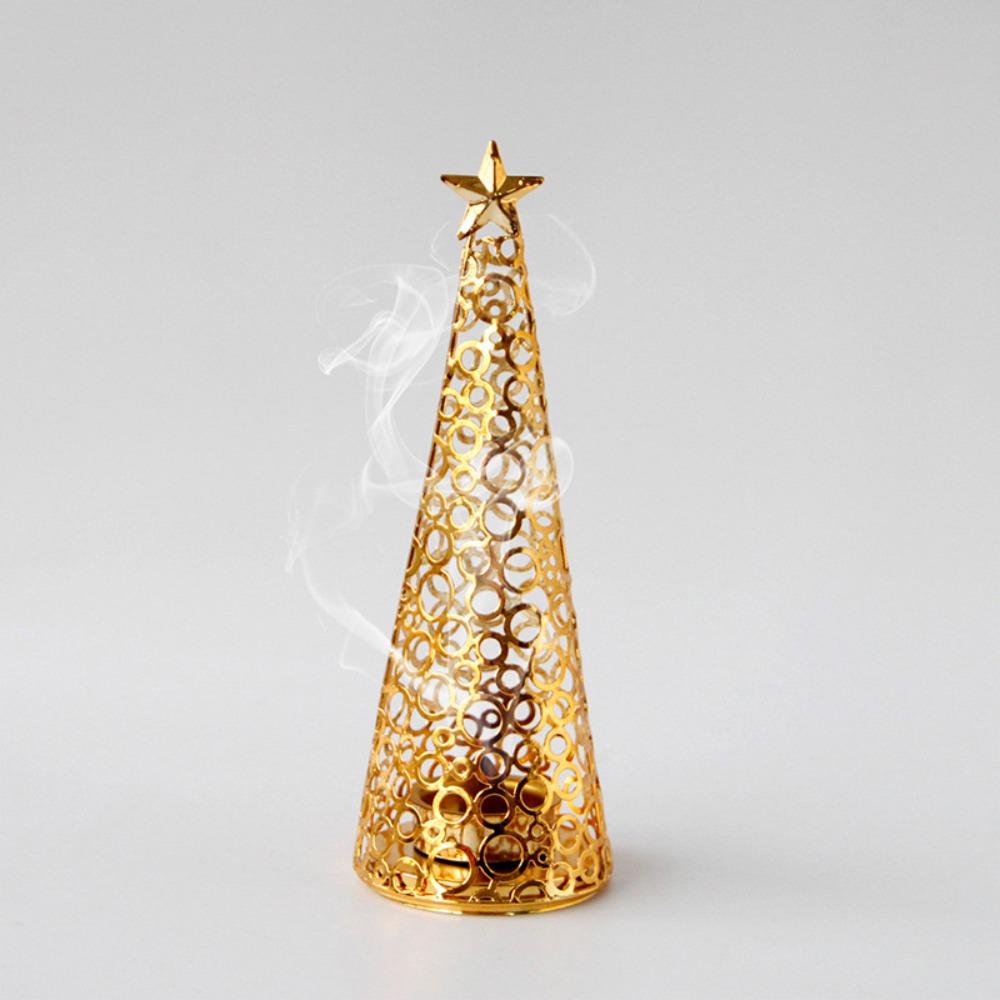 Iron Christmas Tree Candle Holder Hollow Tealight Candle Holder New Year