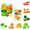 Vibrant Kid Pretend Role Play Kitchen Fruit Vegetable Food Toy Cutting Set Children Gift