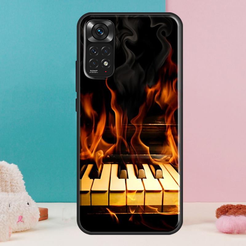 

Piano Keys Musical Case For Xiaomi Redmi Note 14 12 11 9 10 13 Pro 9S 10S 11S 12S Redmi 13C 10C 12C 14C Cover Redmi Note 11S