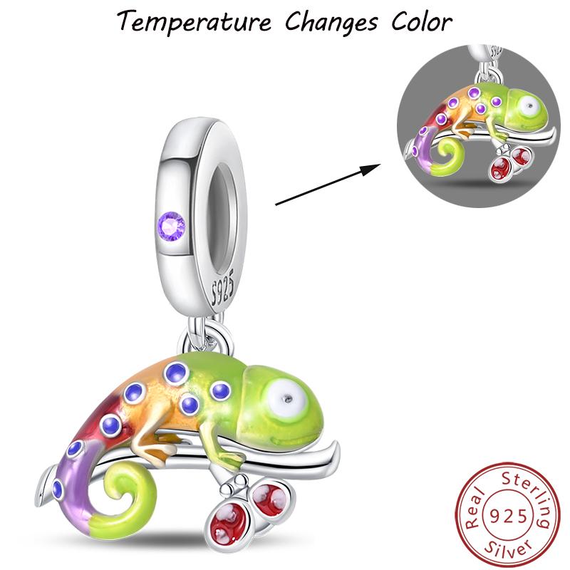 Temperature Change Color Copper Craft Chameleon Elephant Claw Pad Charms 3Mm Handmade Exquisite Jewellery Crafting
