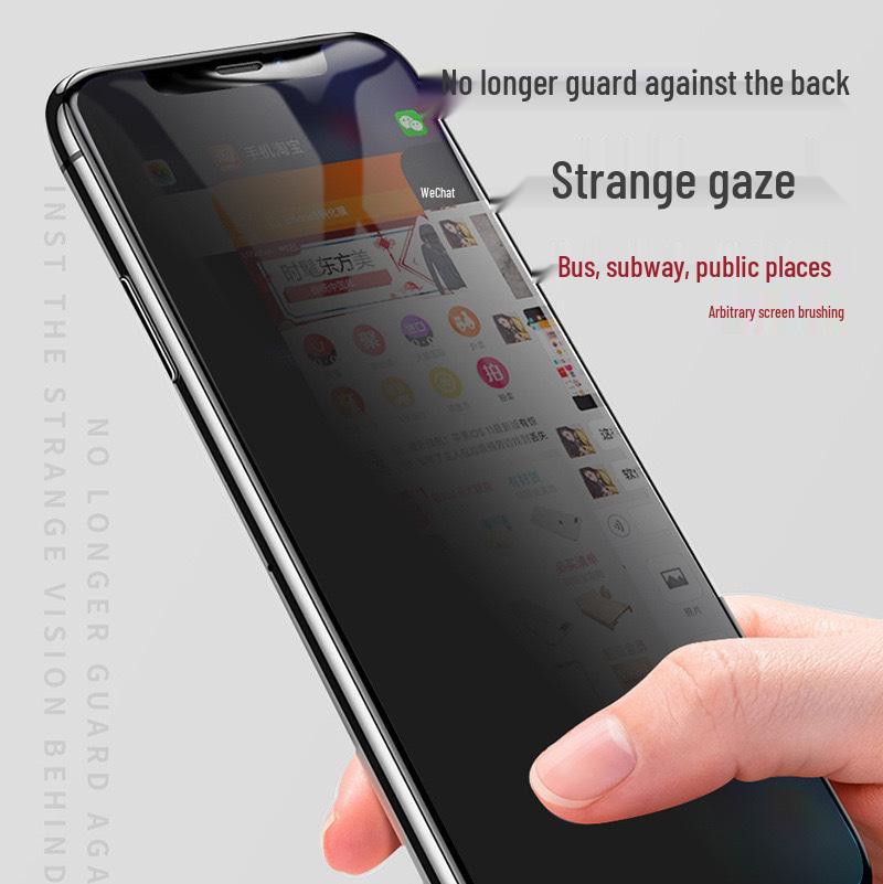 Privacy-Proof Tempered Glass Screen Protector for Apple 12/13/11/16Pro/17/17Air – Full Screen Transparent Design