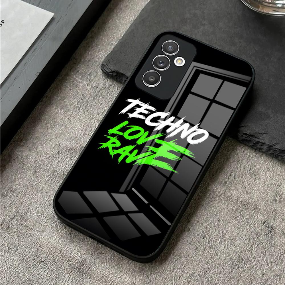 

Techno Music Phone Case For S24 Ultra Samsung S23 S22 S20 Fe S21 Plus Galaxy A54 A34 A24 A53 A16 Glass Cover Samsung s23ultra