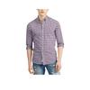 Polo Ss24 Xadrez Logotipo Pônei Bordado Manga Longa Camisa Oxford Homem camisas Roxo 710816534-002
