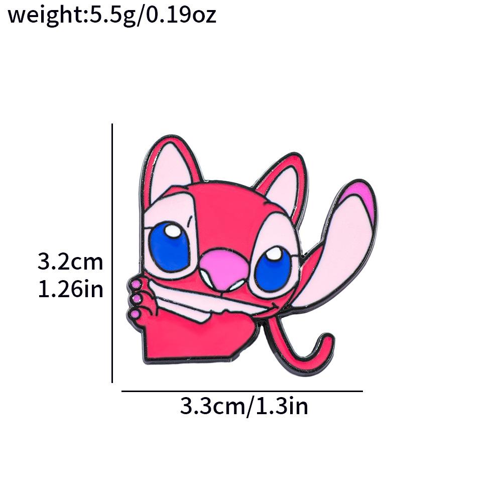 Creative Personality Stitch Angel Metal Badge Star Baby Alloy Brooch Pin