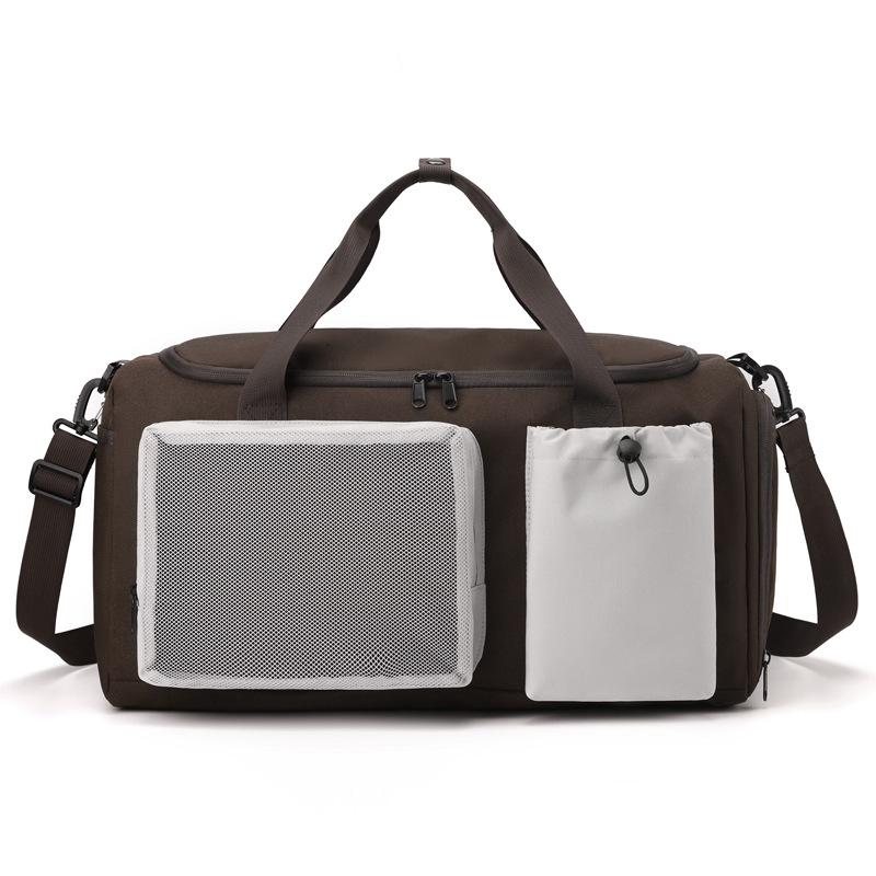 Trendy and Versatile Fitness Bag Outdoor Light Sports Camping Storage Bag Dry Wet Separation Shoe Bin Swimming Training Bag