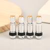 4 Stück Aluminiumlegierung Auto Tubeless Rad Reifenventil Langlebig Professionell Autoreifenzubehör Schaft Runder Boden Sechskantkappe Auto