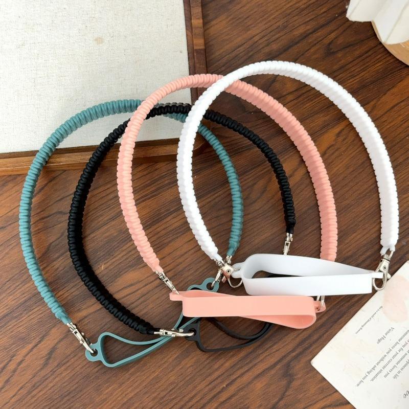1/5x Wasserflaschen-Griffband Weiches Silikon-Flaschen-Schlingenträgerhalter mit Band Kordelzugring für Heim-Tassenzubehör