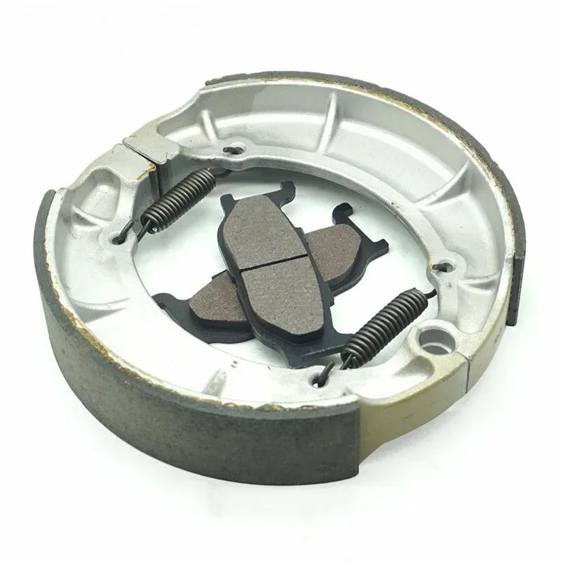 Para Yamaha XVS400 Drag Star DS4 XVS 400 1996-2017 XVS400C 1995-2016 Jogo de Pastilhas de Freio Dianteiras Traseiras Sapatas Kit