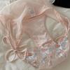 Fashion Low Waist Embroidery Flower Panties Transparent Cotton Crotch Underwear for Women Sweet Mesh Lace Briefs Lady