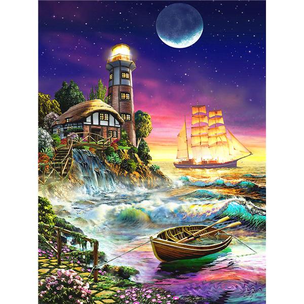 DIY Diamond Painting Lighthouse Cross Stitch Scenery Diamond Embroidery Seaside 5D New Arrival Mosaic Kits Home Decor