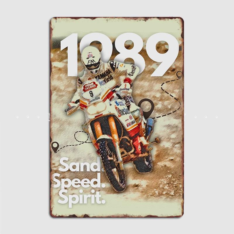 

Yamaha Super Ténéré Dakar 1989 Легенда Ретро Металлический Постер Знак Автомобильный Гараж Клуб Бар Настенные Постеры Украшение Комнаты Домашний Декор 7.9x11.8In(20x30cm)