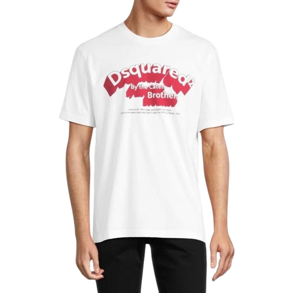 Dsquared2 Mens Logo Flocked T-Shirt