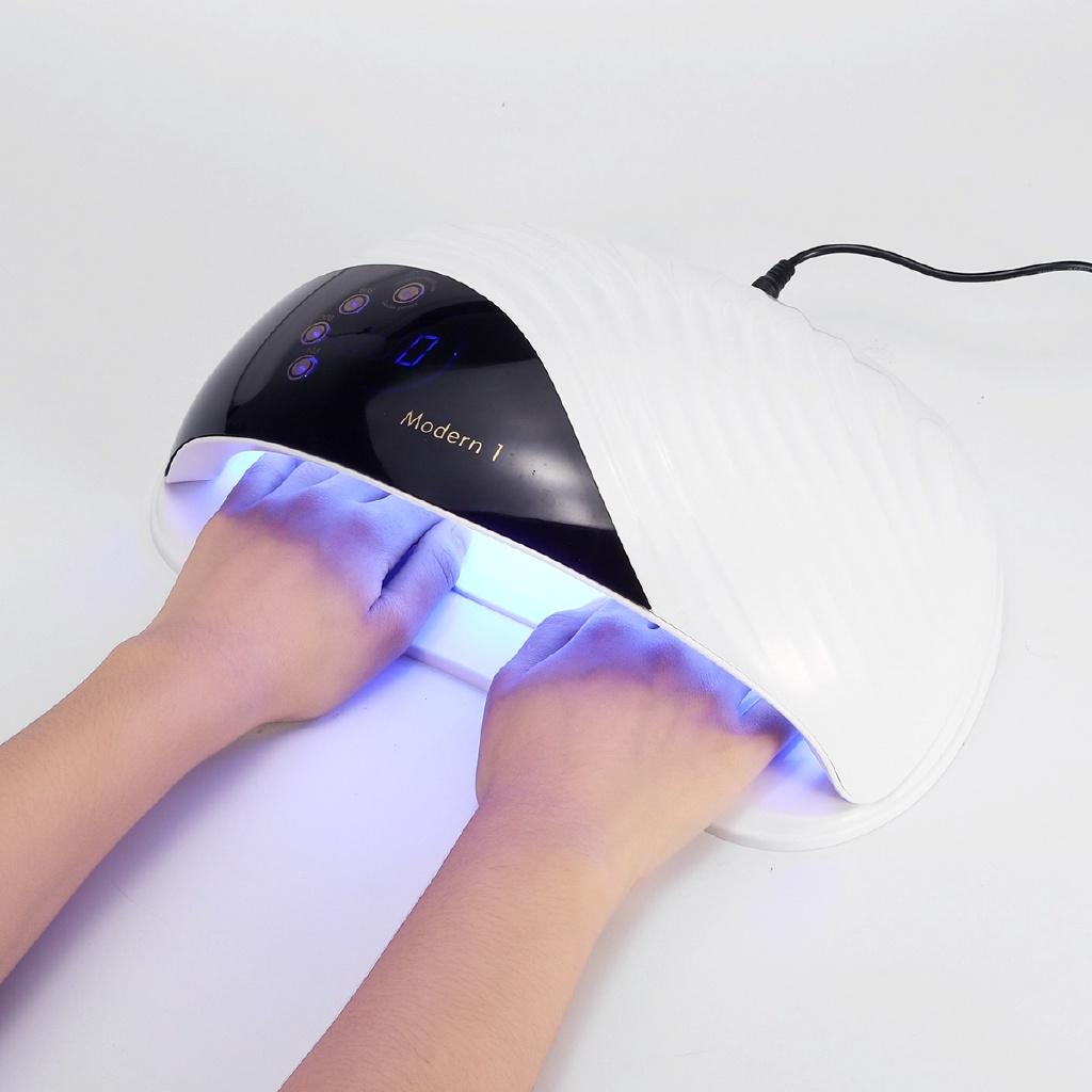 300W Professional LED Nail Lamp Quick Sensor Polish Gel Dryer Machine Double Light Source Infrared Intelligent 42Pcs