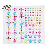 Colorful Adhesive Stickers Rhinestone for DIY Crafts Star Moon Gem Shiny Scrapbooking & Journaling Self-Adhesive Sparkling Gems Card Making Exquisite
