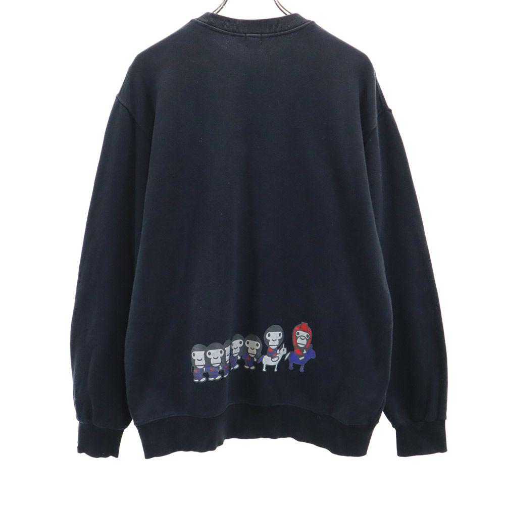 BABY MILO Aveving Ape Print Long sleeve trainer A BATHING APE sweatshirt Men's Used