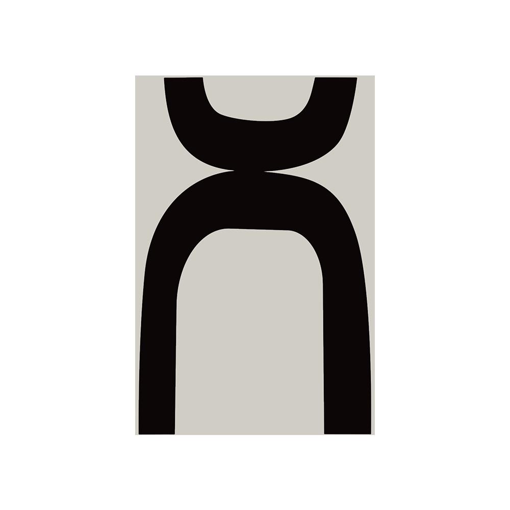 Minimalistický černý šedý obraz Canvas Print Severský nástěnný umělecký plakát Abstraktní estetický obrázek pro obývací pokoj Domácí dekorace Cuadros