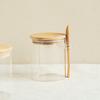 Glass Sealed Jar, Coffee Bean Storage Jar, Simple And Practical Tea Jar With Lid Spoon, Kitchen Seasoning Jar, Storage Jar