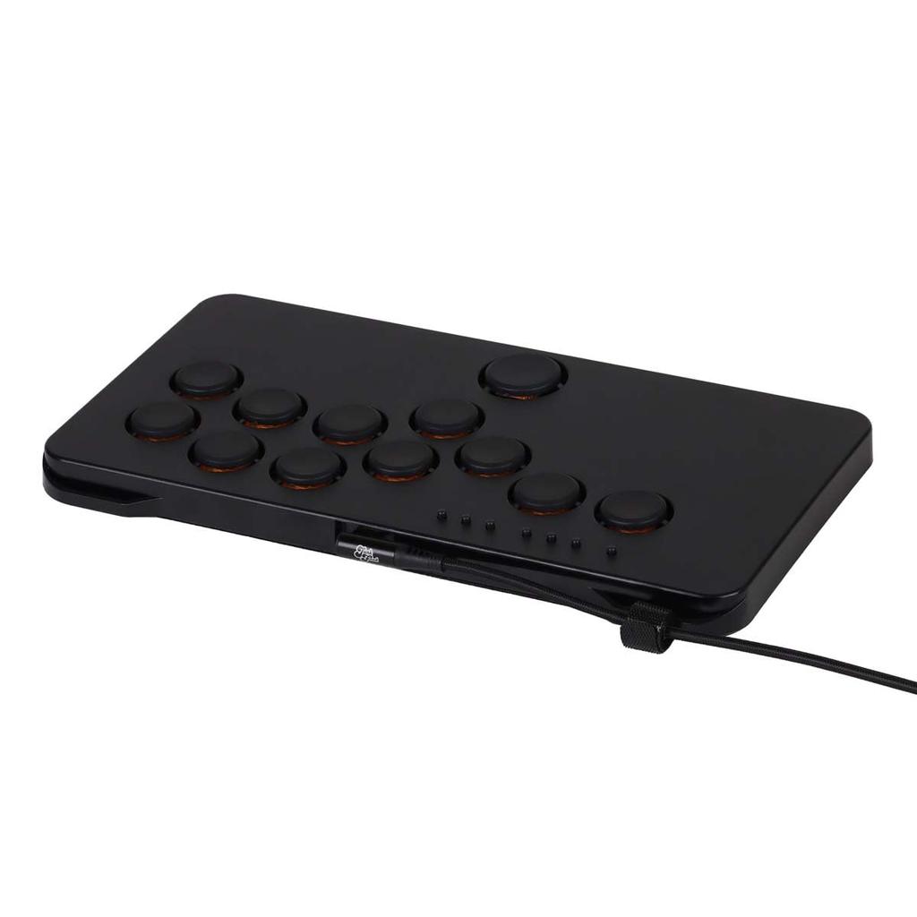 JunkFood Custom Arcades SnackBox MICRO LITE Arcade Controller Compatible with Nintendo Steam Deck Japanese (Leverless) PC, Switch, Android, (MG-SBMLT)