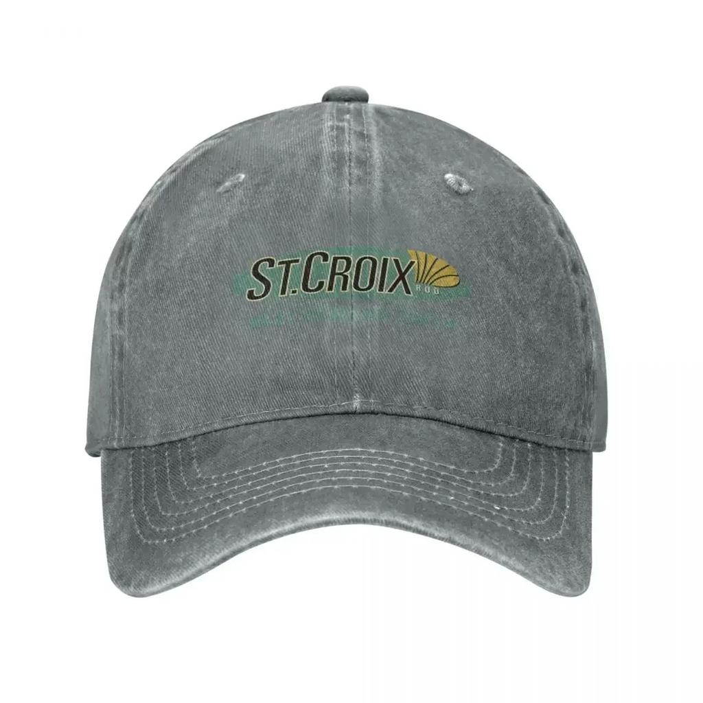 FISHING - "ST CROIX"LOGO Cap Cowboy Hat Golf Hat Man Bobble Hat Trucker Hats for Men Women's