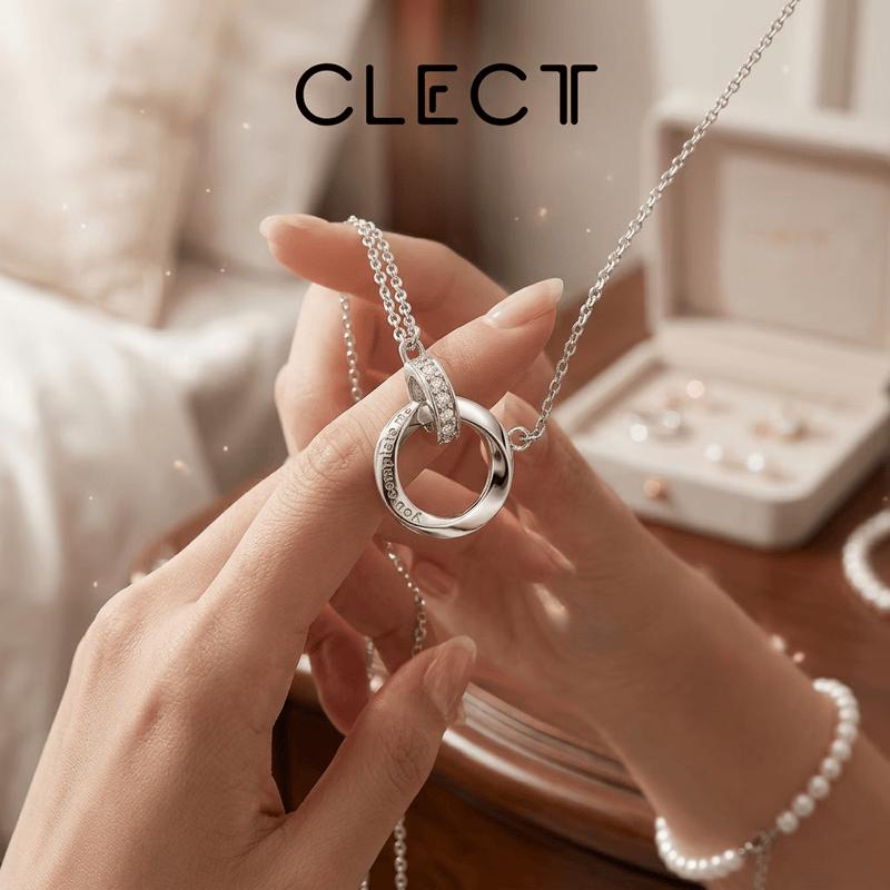 Clect Mobius Ring Couple Necklace