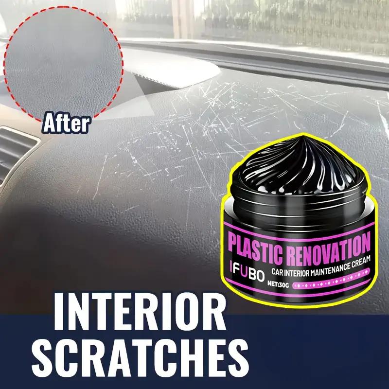 Plastic Repair Paste, Dashboard Scratch Repair, Antioxidant Whitening, Car Interior and Exterior Maintenance, Crystal Clear Coat