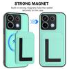 For Xiaomi Poco X6 5G/Xiaomi Redmi Note 13 Pro 5G Magnetic Case TPU+PU Leather Phone Back Cover with Detachable Card Holder