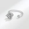 Trendy Rotatable Heart Ring - Personality and Stress Relief Adjustable Jewelry