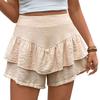 Summer Casual Ruffled Shorts Women's Shorts Wide-leg Shorts