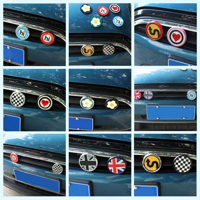 Metall 3D Frontgrill Emblem Aufkleber und Abzeichen für MINI Cooper F56 JCW Countryman R60 R61 F55 F54 F60 Auto Styling Zubehör