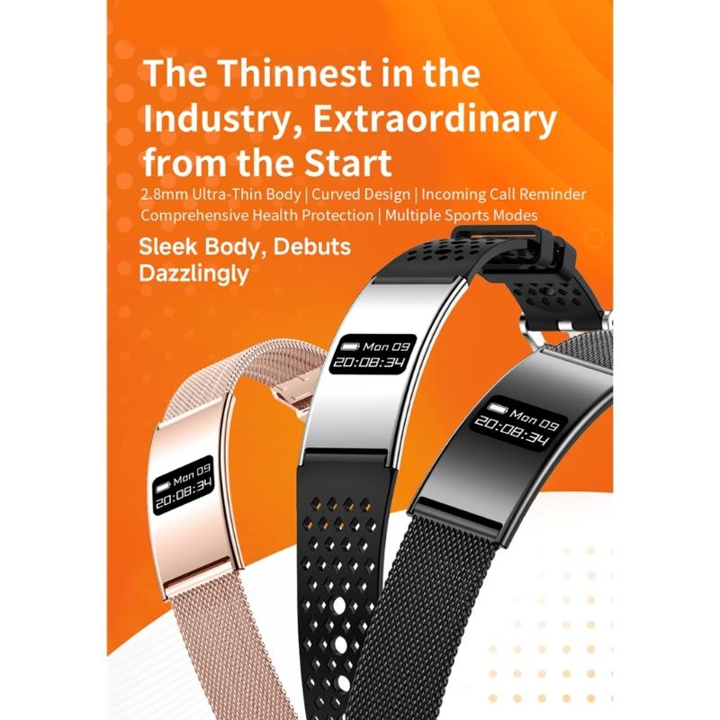 Fitness Trackers with Double Health Monitoring Multiple Platform Compatibility Magnetic Fast Charging 5-7 Days Work Time