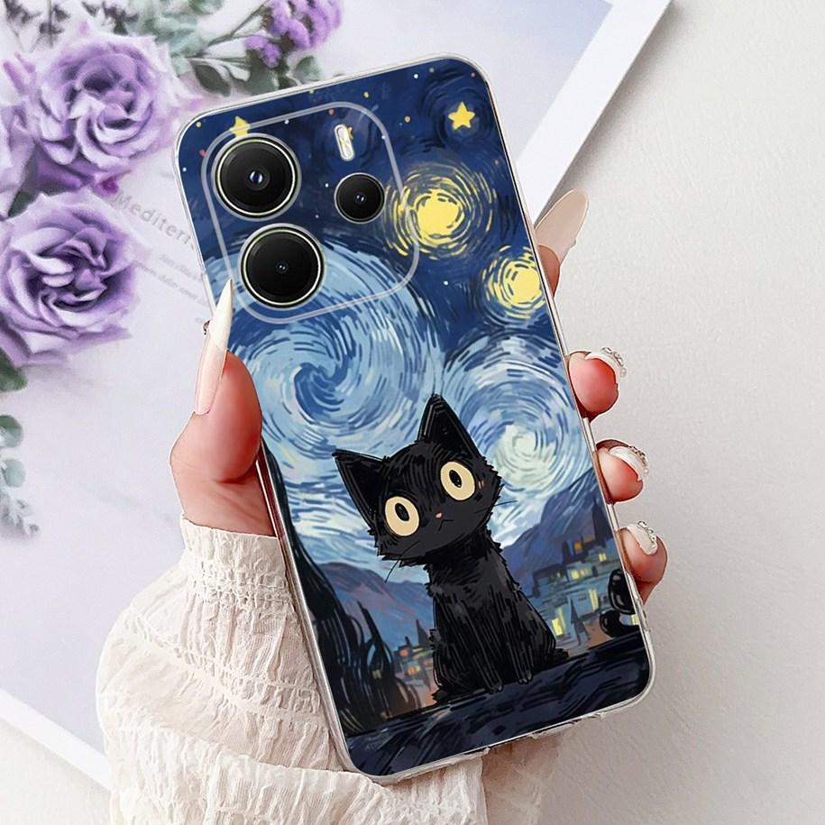 Silicone Case For Xiaomi Redmi Note 14 4G EU 2025 Cover Cool Lion Leopard Dragon Animals Soft Slim Coque For Note14 4G EU Fundas
