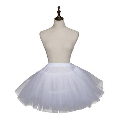Mädchen Unterrock Unterkleid Ohne Reif Tüllunterrock Für Kleider Krinolinenrock Damen Weißer Krinolinen-Unterrock