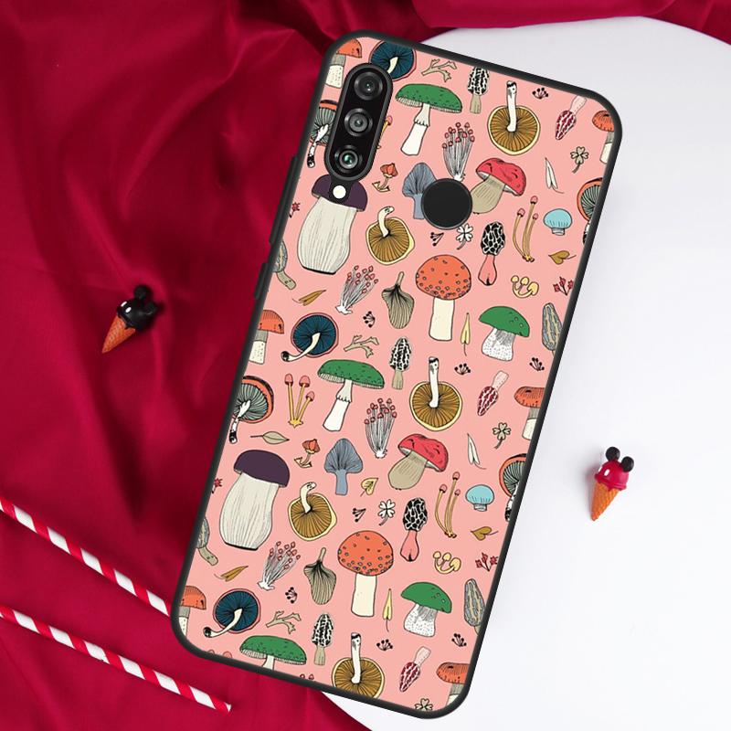 Mushroom For Huawei Nova 11 Pro 9 10 SE Y60 Y70 Y90 Y61 Y91 Y73 Y72 12i 11i 8i P20 P30 P40 Lite Case