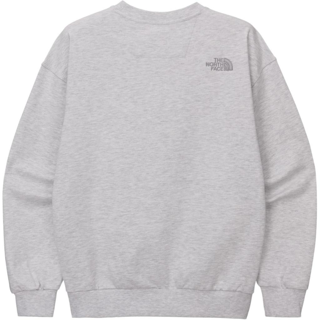 The North Face Solid Color Crew Neck Long Sleeve Logo Print Pullover Sweatshirt Men sweatshirt Gray NM5MQ54J
