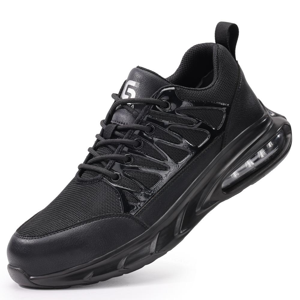 Labor Insurance Shoes Men's Anti-smashing and Anti-piercing Safety Shoes Air Cushion Light Soft Steel Baotou Work Shoes