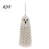Bohemian Ghost Wall Decor Handmade Cotton Rope Hanging Ornament for Halloween, Indoor Outdoor Rustic Festive Atmosphere Props Pendent Front
