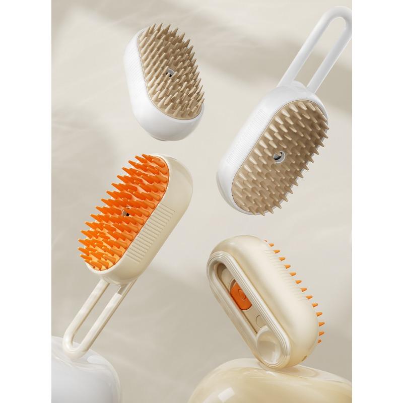 Spazzola per cani Steamy Spazzola per capelli a spruzzo elettrica per gatti Spazzola a vapore per cani 3 in1 per massaggi Toelettatura animali domestici Rimozione di peli aggrovigliati e sciolti