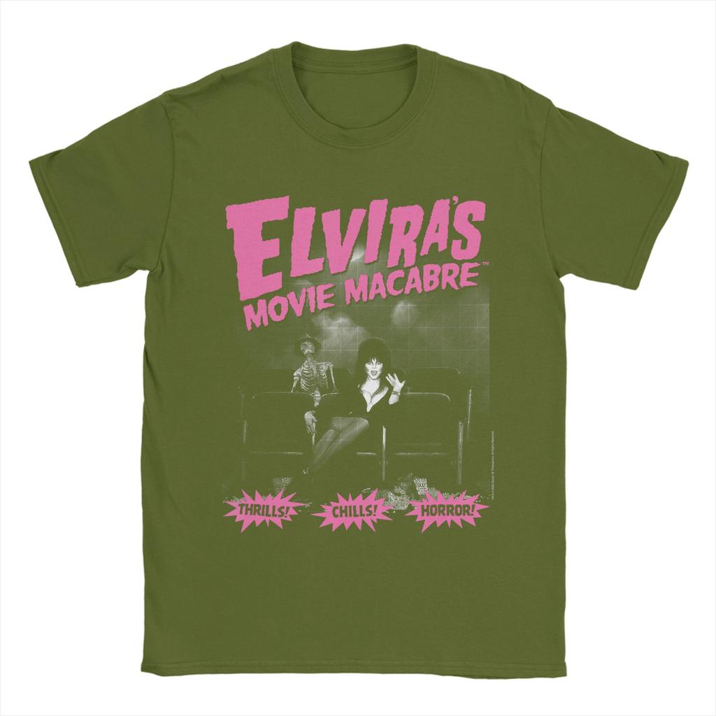 Unisexs Elvira Mistress of The Dark T Shirt Cotton Clothing Humor Short Sleeve O Neck Tees Unique TShirts