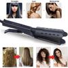 Steam Hair Straightener Flat Iron: Damage-Free, Four Temperature Settings, Ideal for Bangs and Styling